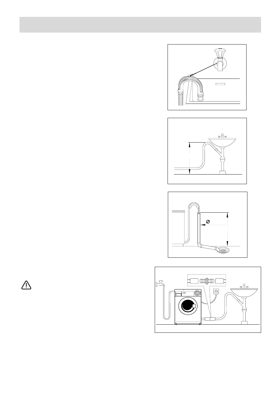 Installation, Water discharge, Power supply | Electrolux EW 970 C User Manual | Page 43 / 44