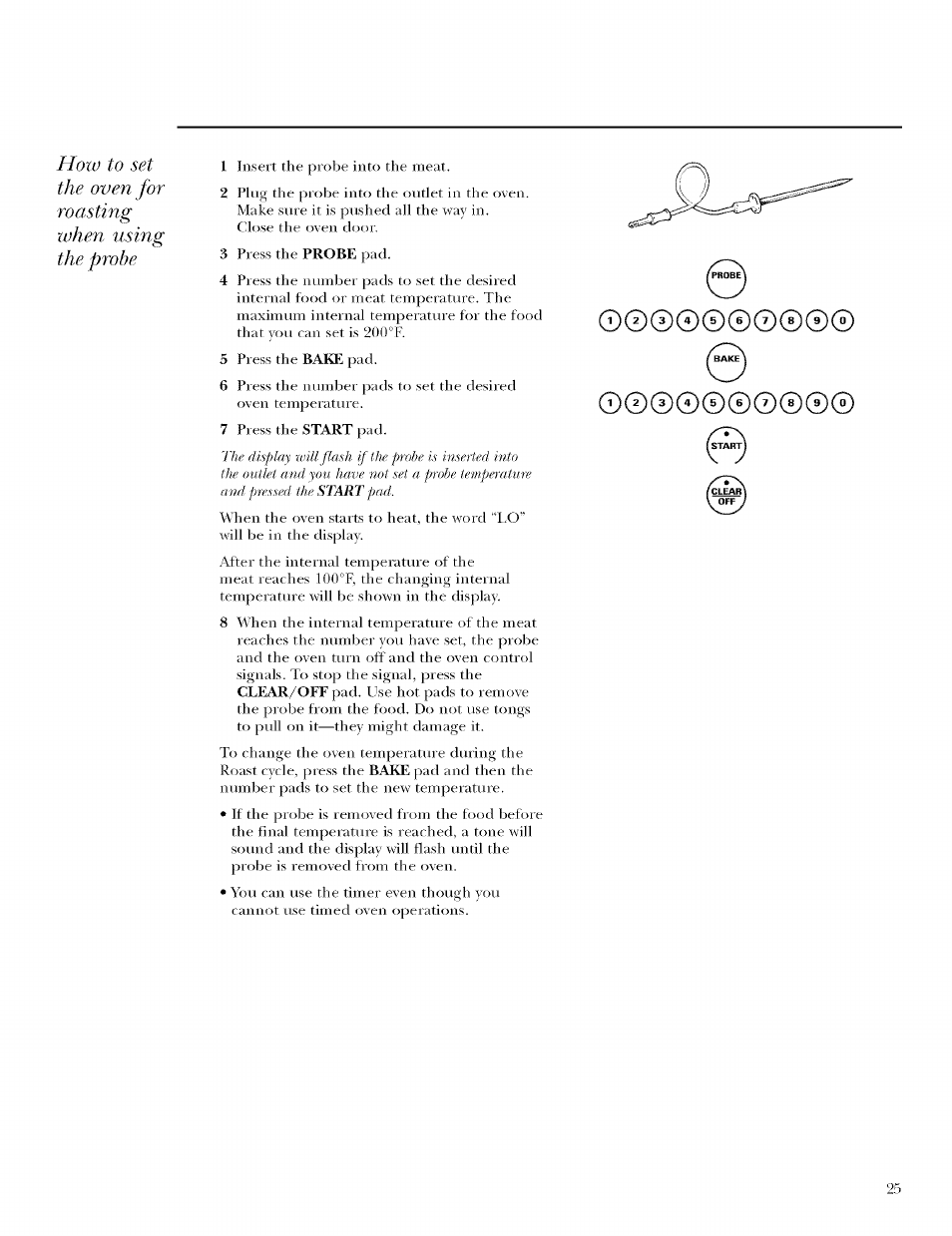 GE ZET958 User Manual | Page 25 / 48