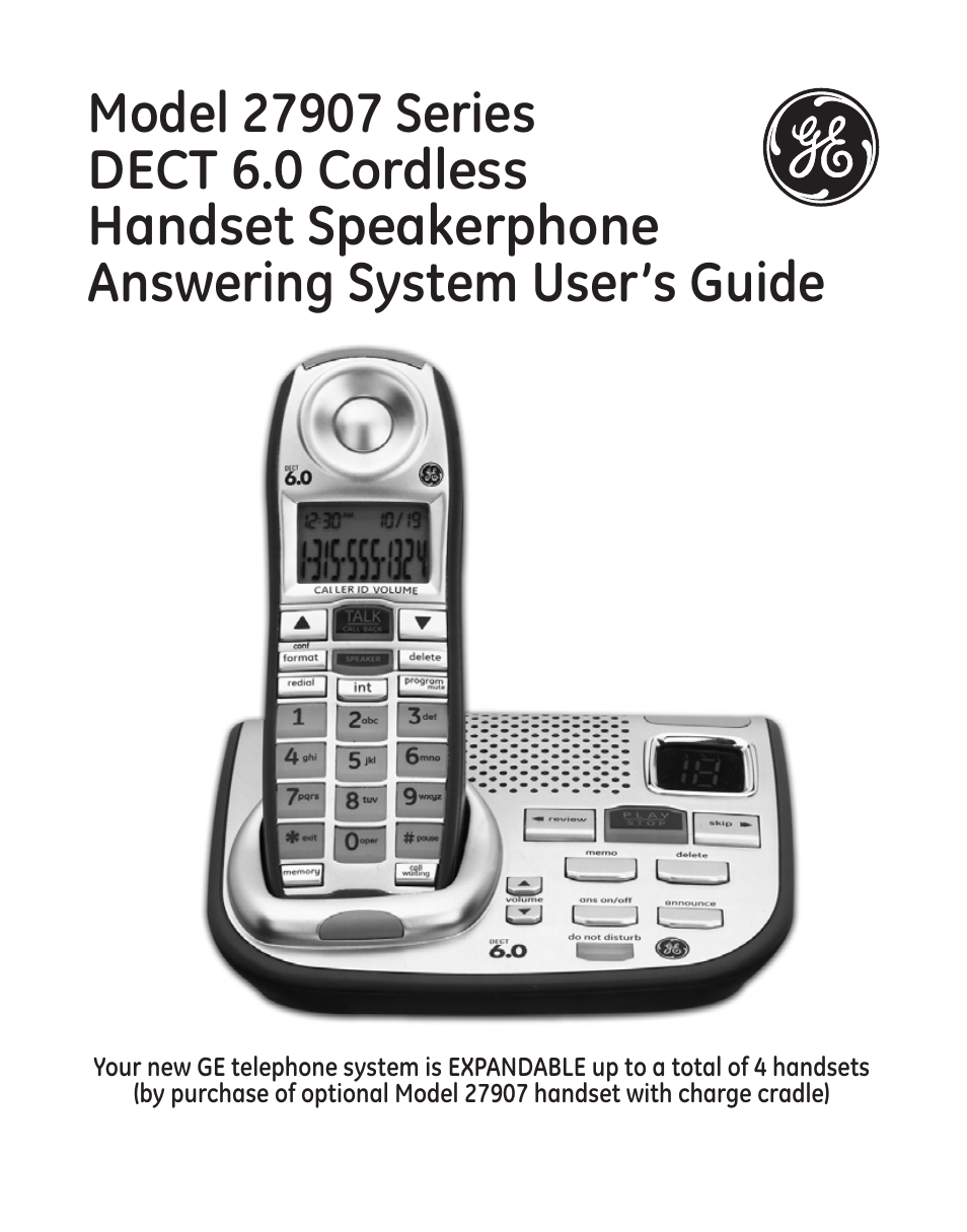 GE 27907 Series User Manual | 94 pages