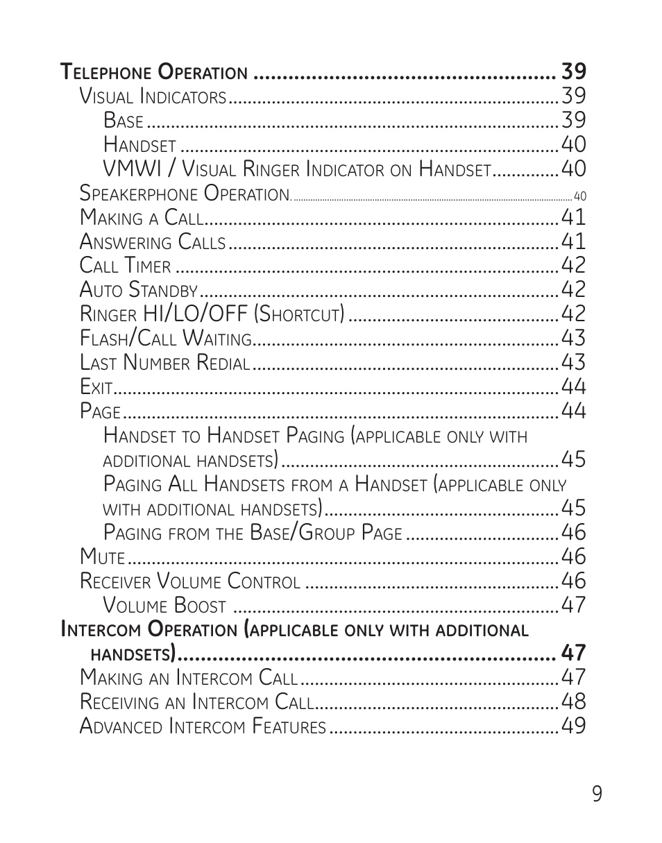 Vmwi / v, Hi/lo/off (s | GE 27907 Series User Manual | Page 9 / 94