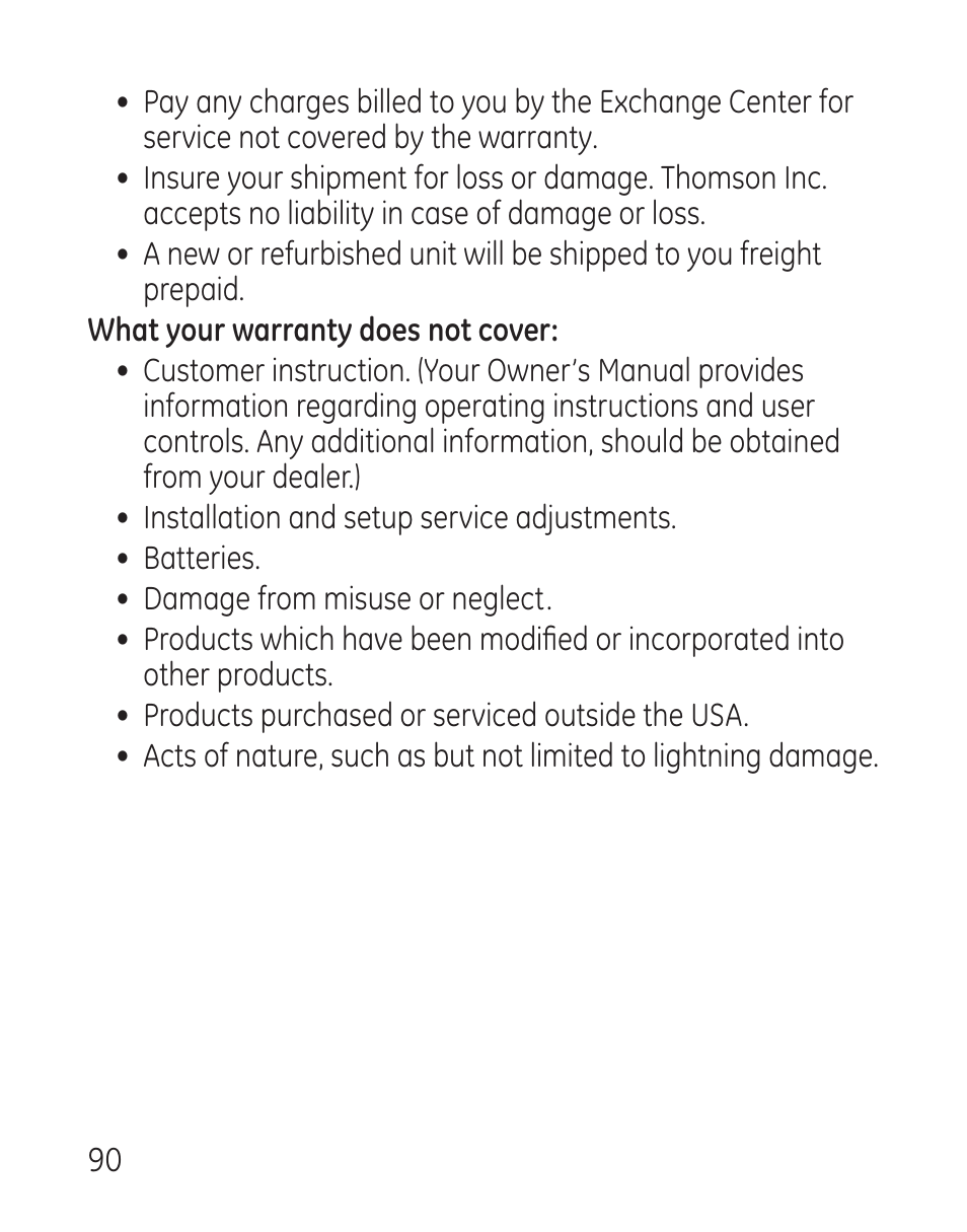 GE 27907 Series User Manual | Page 90 / 94