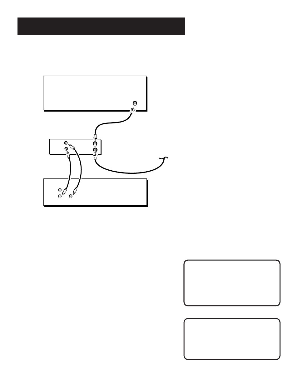 Connections, Dvd player + tv without a/v input jacks, Good picture and sound quality) | Caution | GE GE1100P User Manual | Page 12 / 56