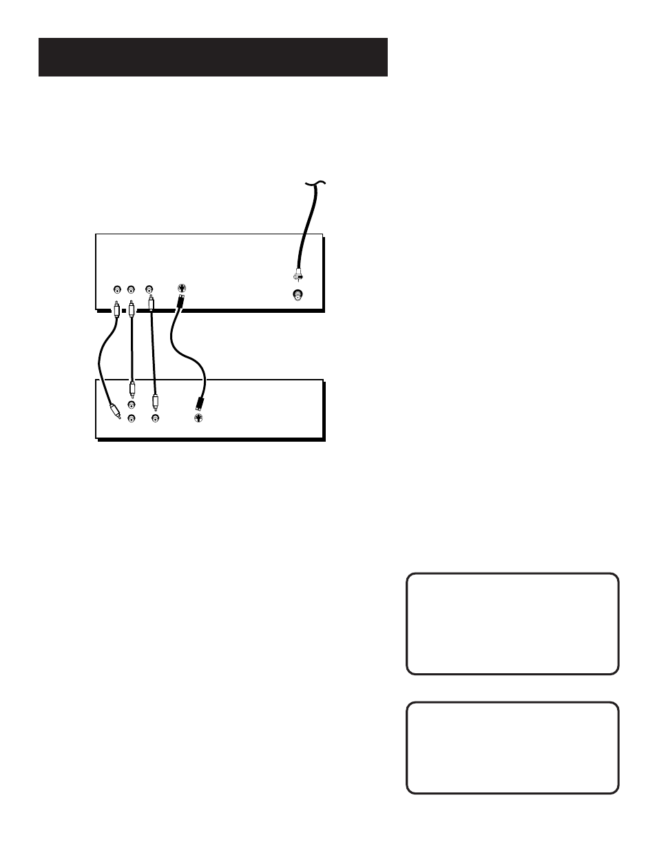 Dvd player + tv without a/v input jacks, Connections, Dvd player + tv with a/v input jacks | Better picture and sound quality), Caution | GE GE1100P User Manual | Page 13 / 56