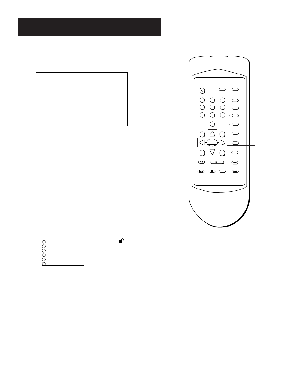Changing the menu language, Using the setup menu, Select menu language from the setup menu | GE GE1100P User Manual | Page 44 / 56