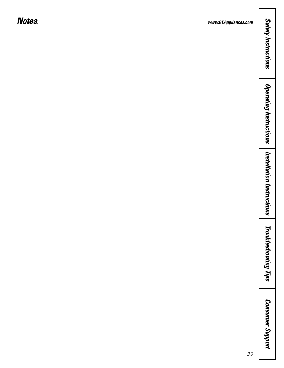 GE 200D26000P022 User Manual | Page 39 / 40