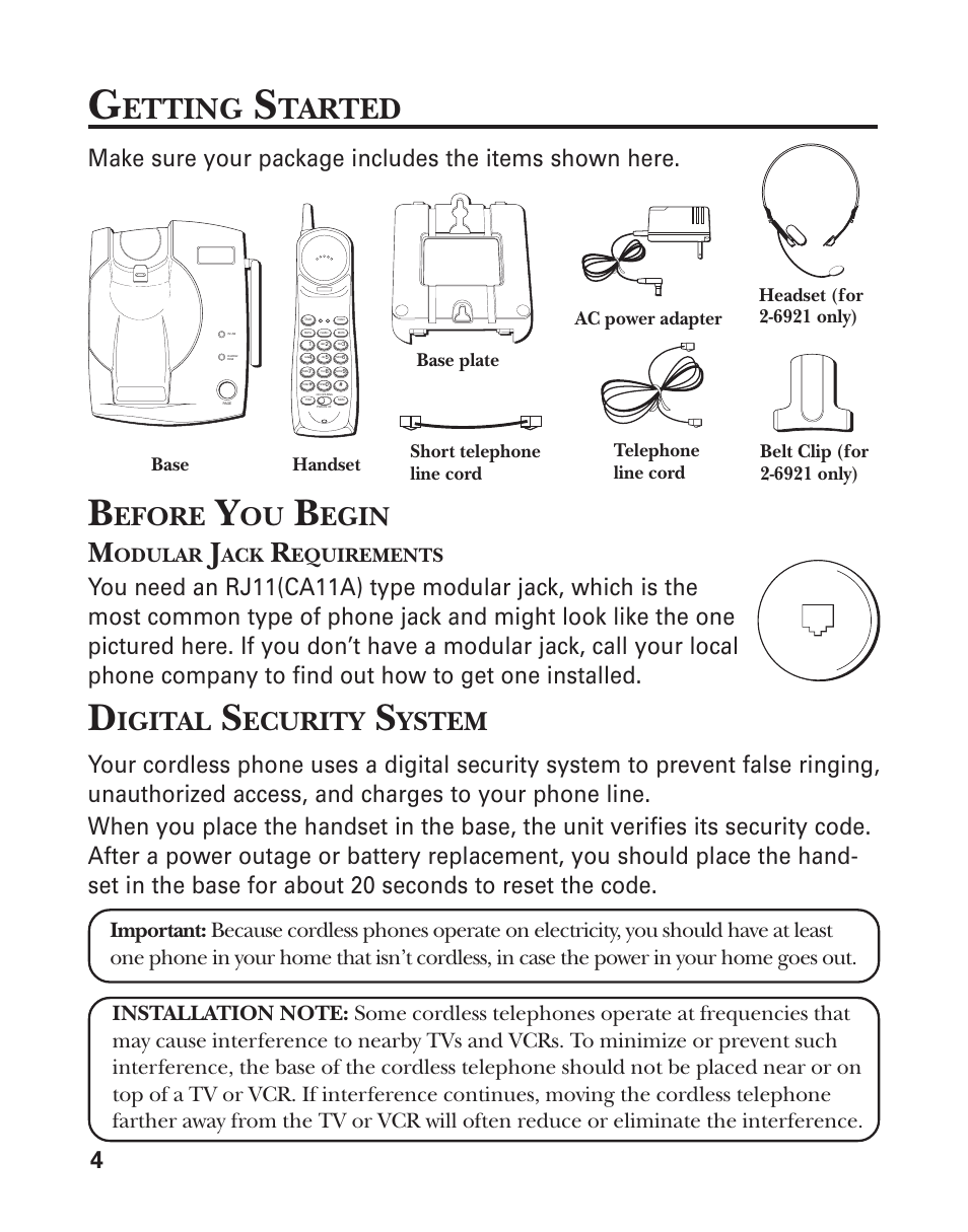 Getting started, Etting, Tarted | Efore, Egin, Igital, Ecurity, Ystem, Odular, Equirements | GE 21-Feb User Manual | Page 4 / 24