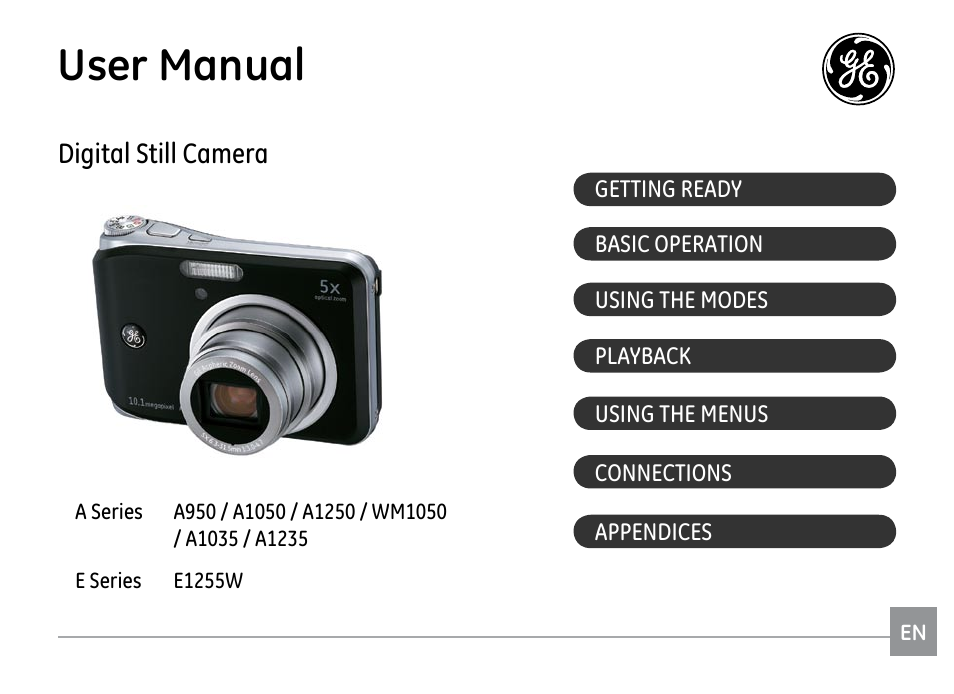 GE A1250 User Manual | 106 pages