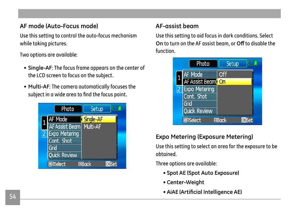 GE A1250 User Manual | Page 58 / 106
