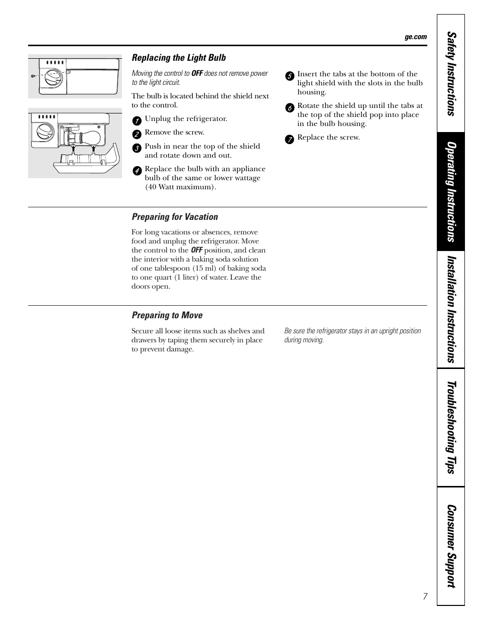 GE 11 User Manual | Page 7 / 20