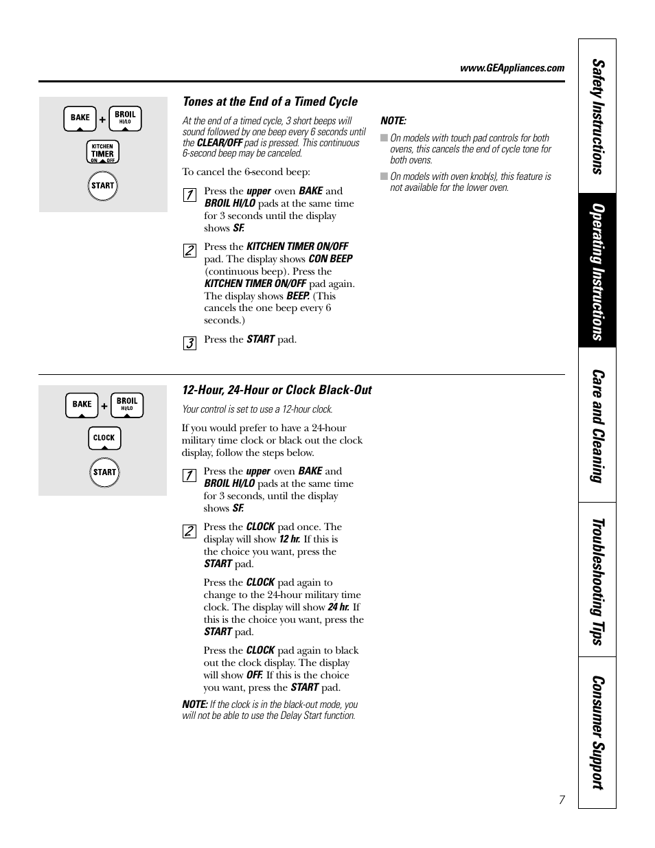 GE JKP20 User Manual | Page 7 / 28