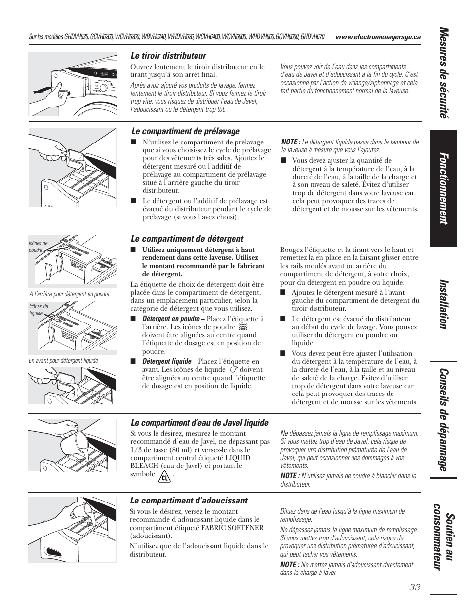 GE GBVH5140 User Manual | Page 33 / 76