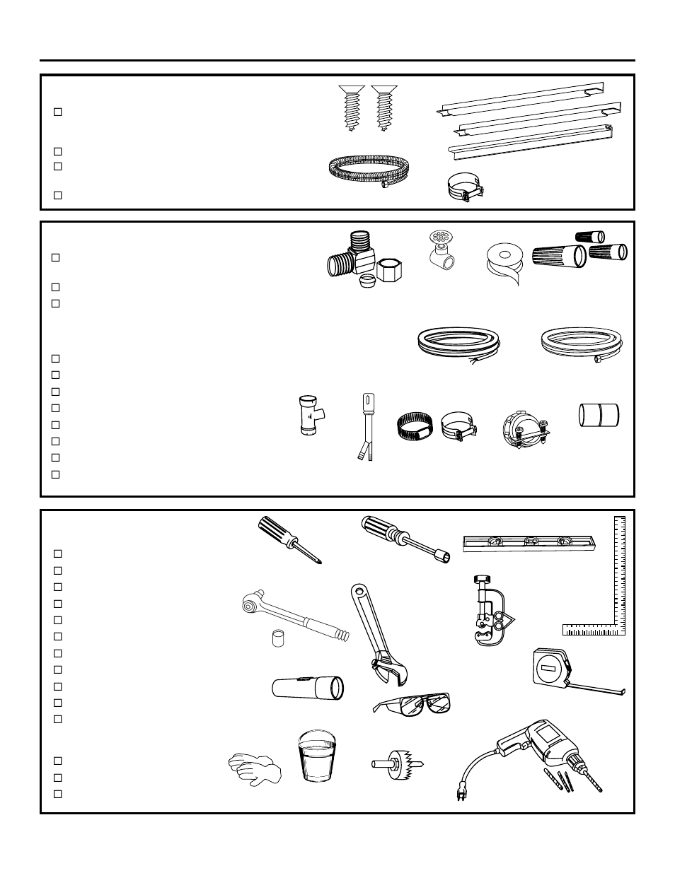 Installation preparation, Parts supplied, Materials you will need | Tools you will need | GE PDW8100 User Manual | Page 2 / 12