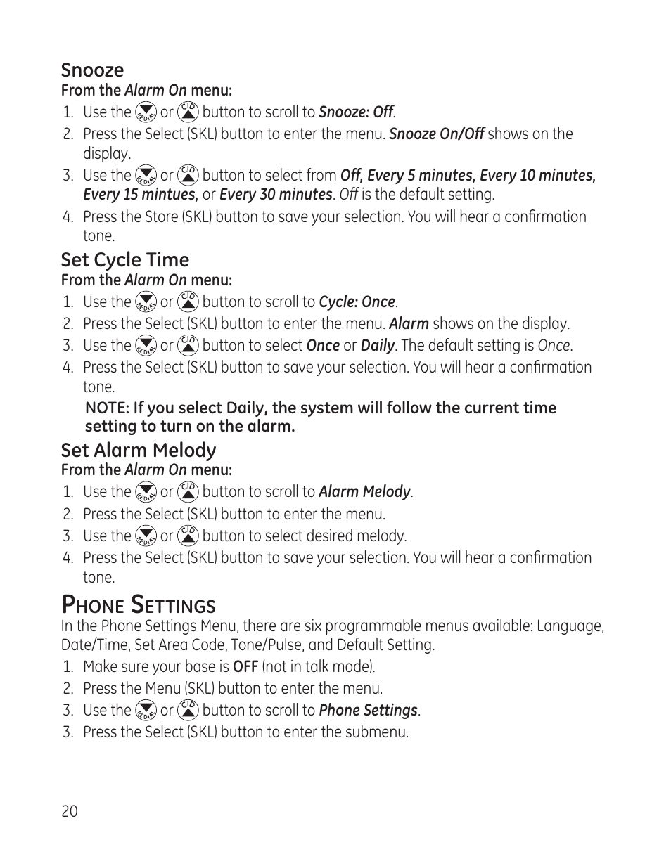 GE DECT6.0 28128 User Manual | Page 20 / 66