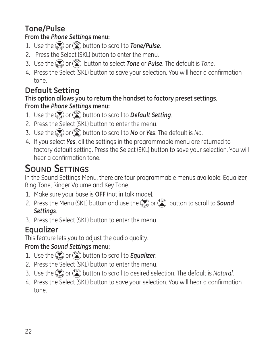 GE DECT6.0 28128 User Manual | Page 22 / 66