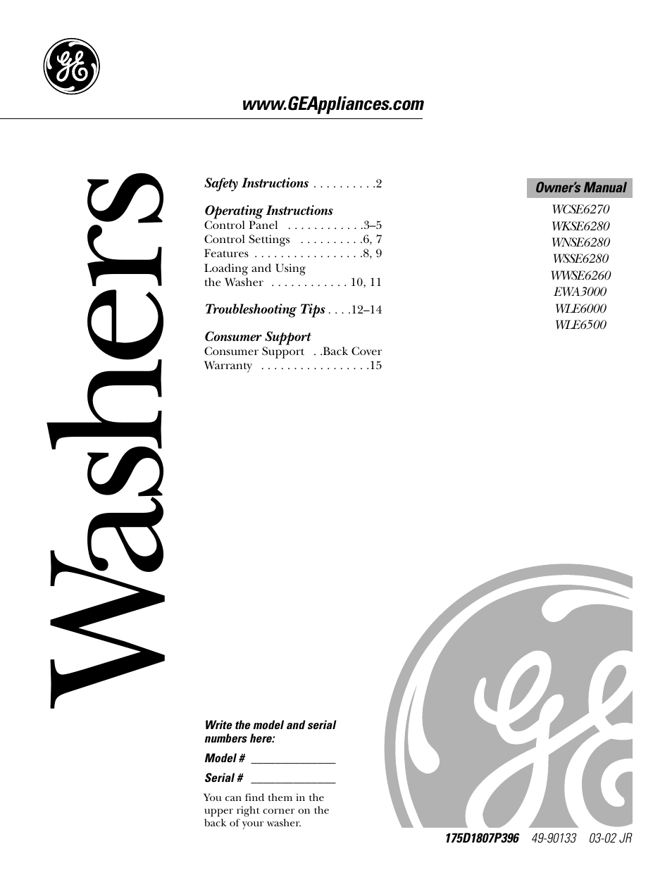 GE 49-90133 User Manual | 16 pages