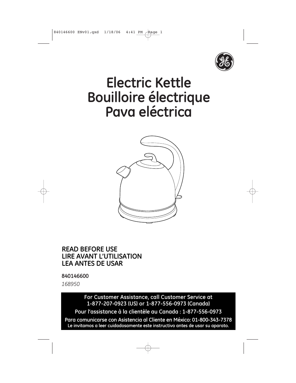 GE 840146600 User Manual | 6 pages