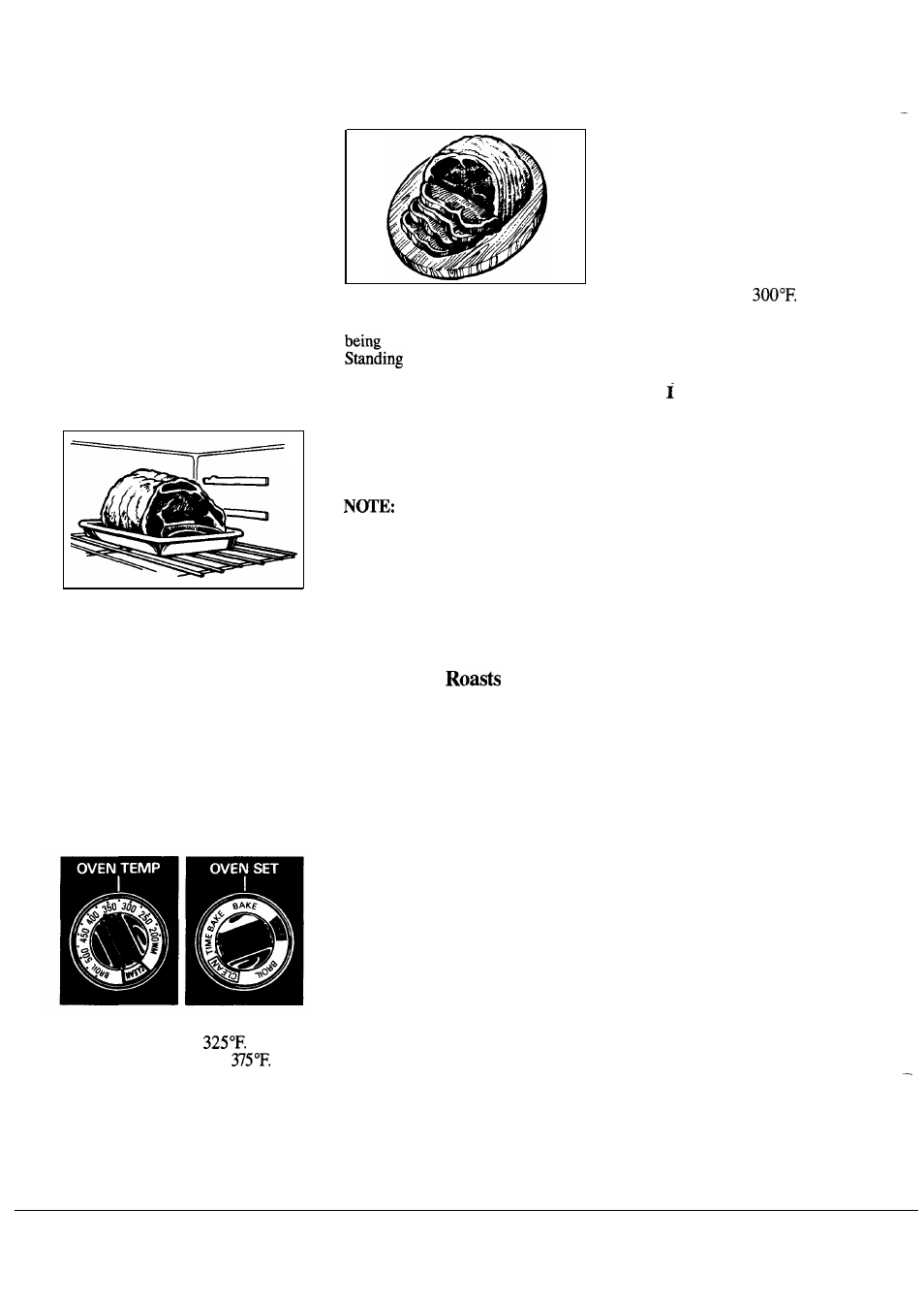 Roasting, roasting guide 12-14, Roasting, roasting guide, Roasting | For frozen, Questions & answers | GE JKP27J User Manual | Page 12 / 28