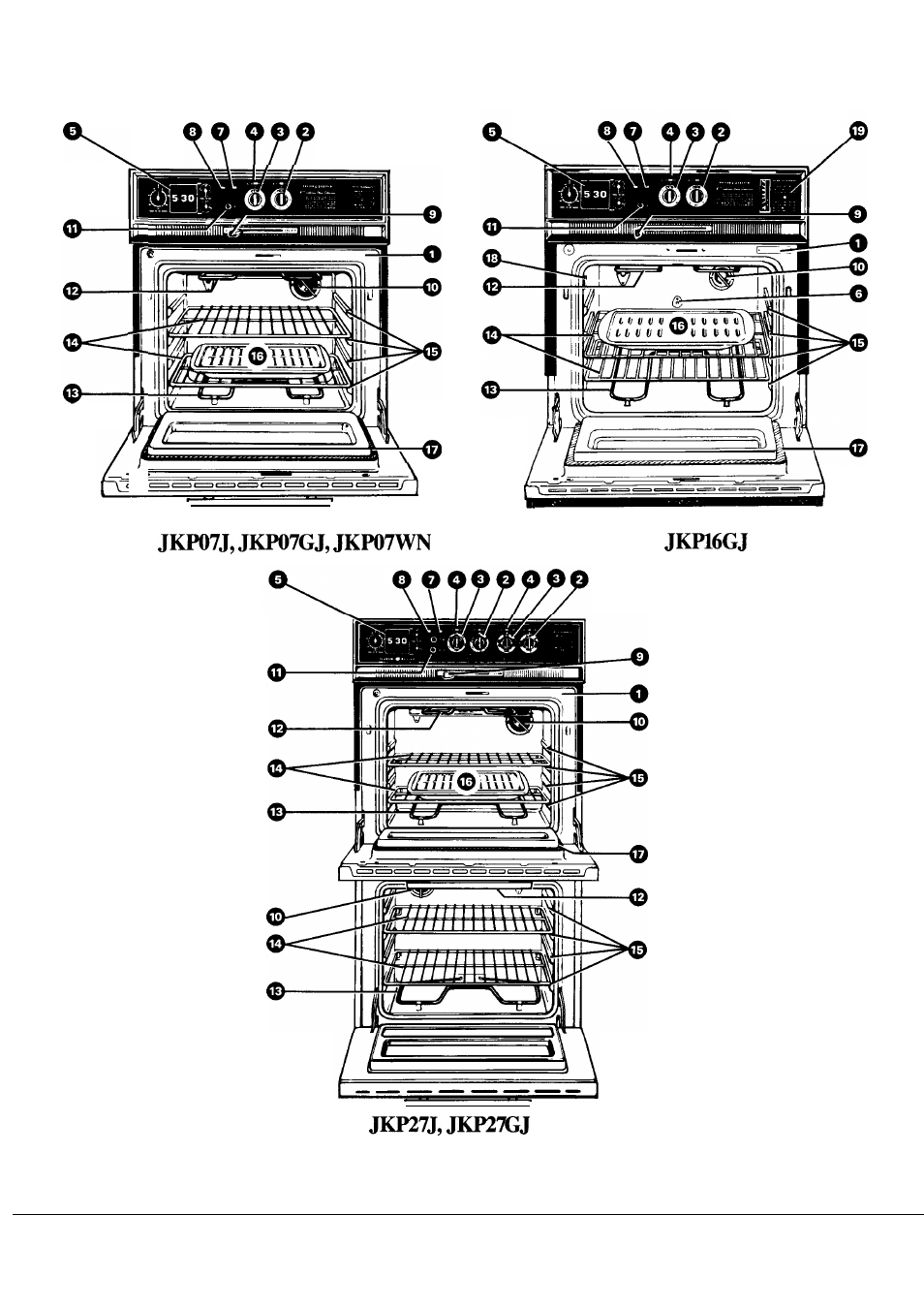 Features of your oven | GE JKP27J User Manual | Page 6 / 28