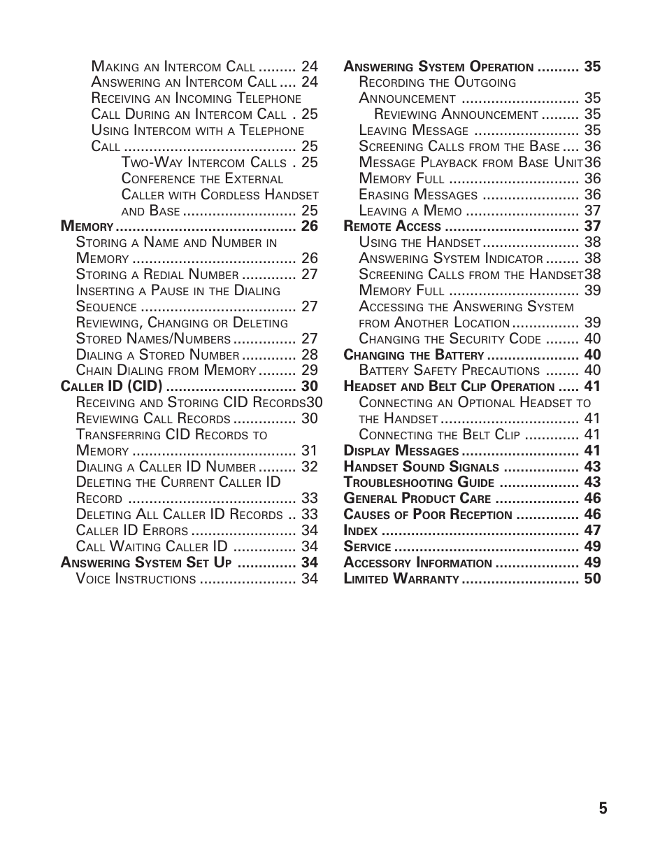 GE 25880 User Manual | Page 5 / 50