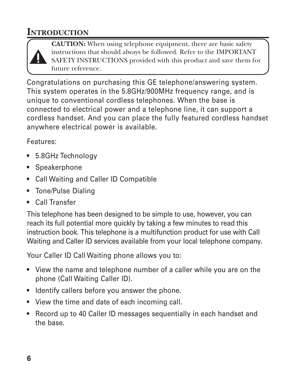 GE 25880 User Manual | Page 6 / 50