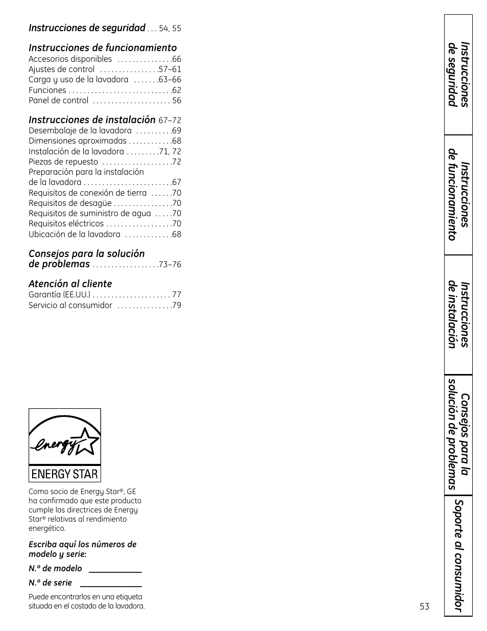 GE Profile Washers WPDH8900 User Manual | Page 53 / 80