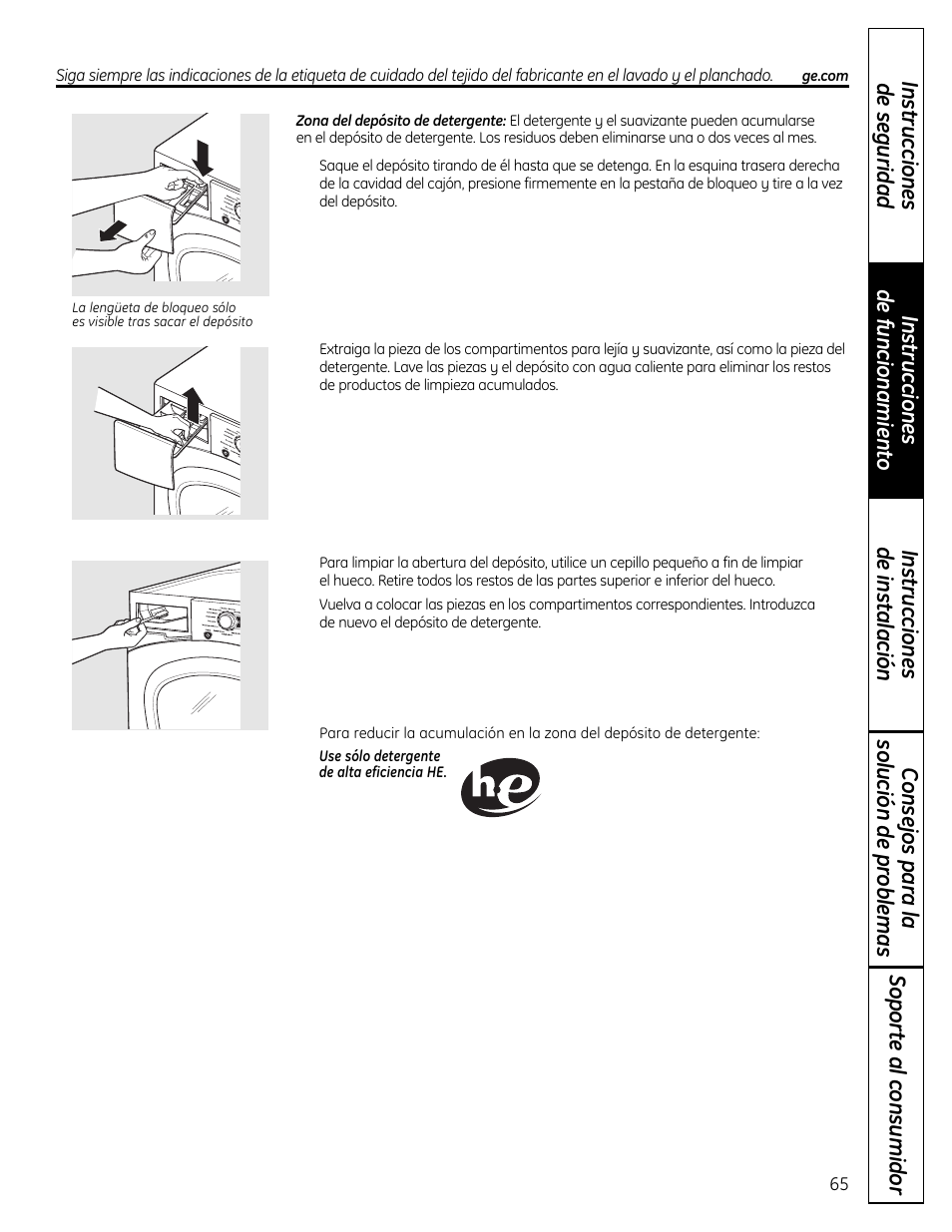GE Profile Washers WPDH8900 User Manual | Page 65 / 80