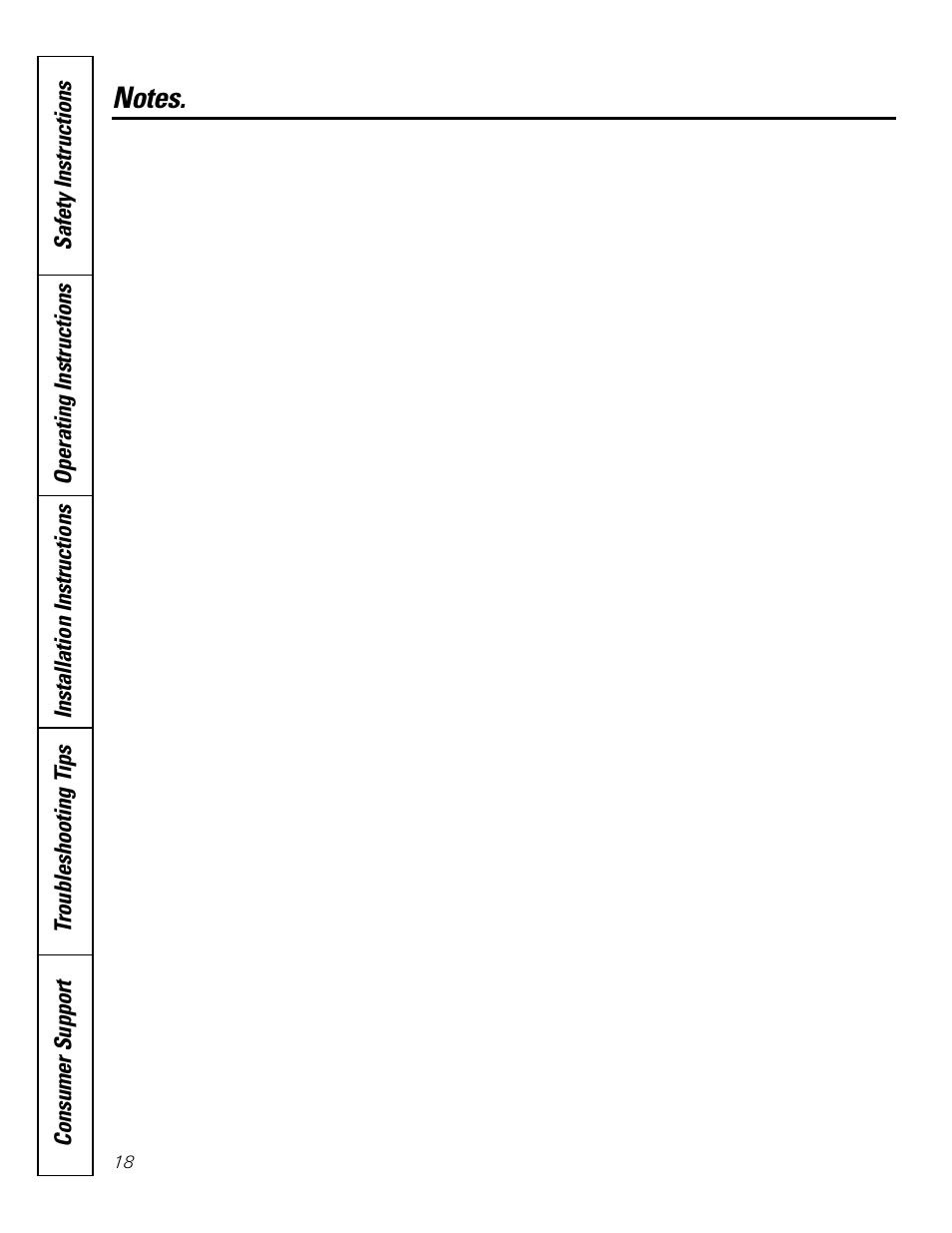GE JV535 User Manual | Page 18 / 40