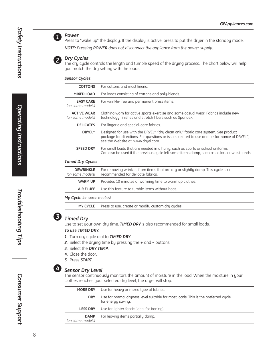 GE 364B7130P001 User Manual | Page 8 / 56