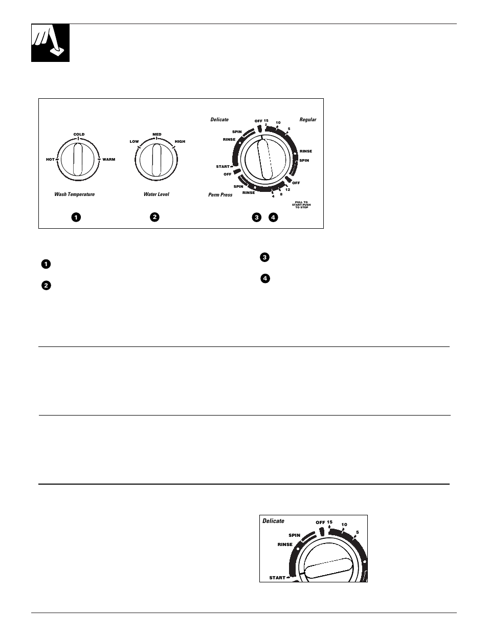 Operating the washer, Lint filter, Lint filter , 9, 20, 21 | How to operate your washer, Set the controls, Self-cleaning lint filter, How to soak in the washer, Delicate cycle | GE WSM2780 User Manual | Page 8 / 24