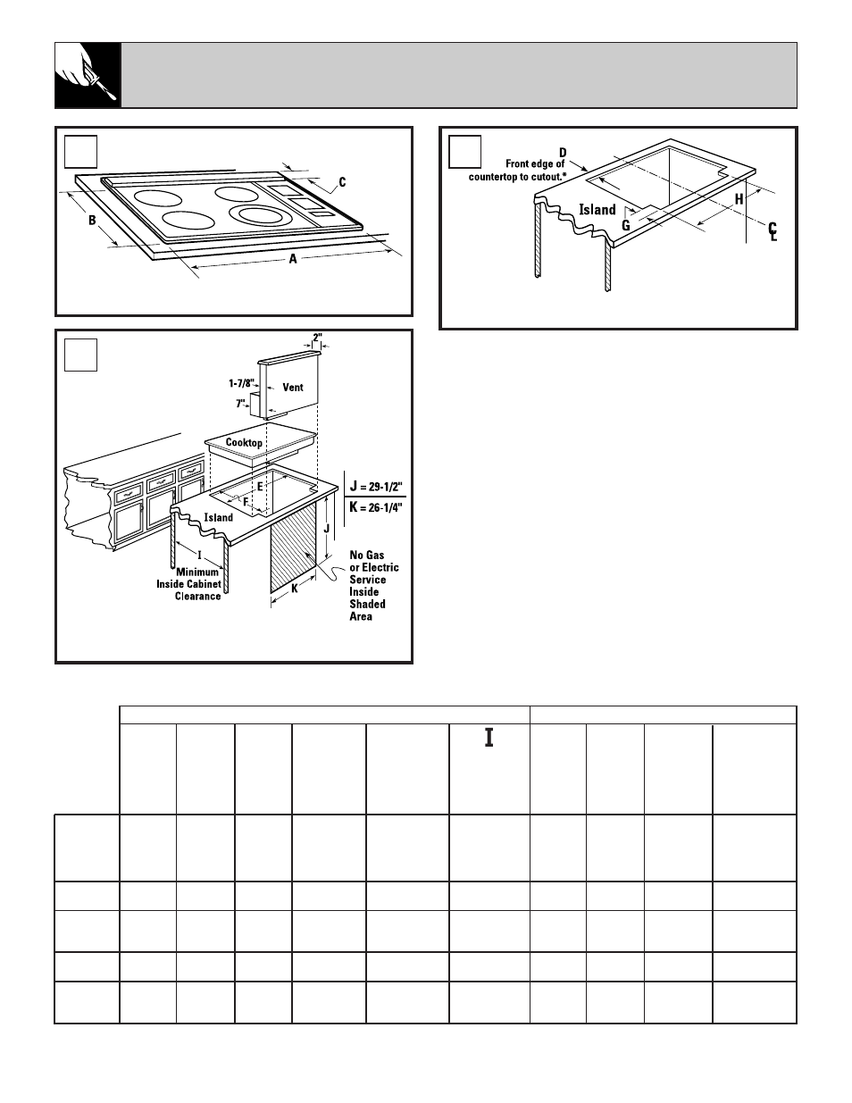 Ab c b&c d, Ef g h | GE JVB65 User Manual | Page 6 / 12