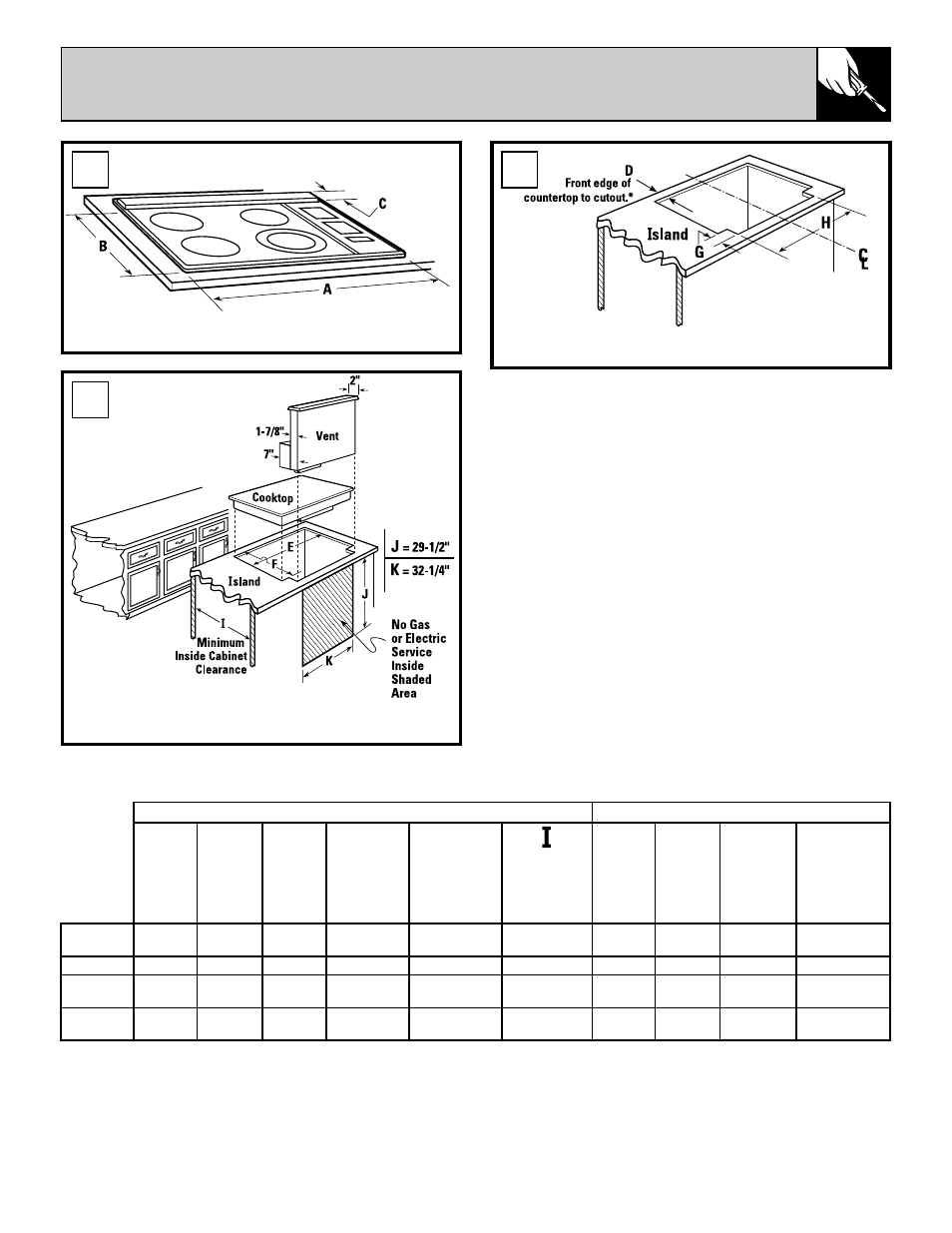 Ab c b&c d, Ef g h | GE JVB65 User Manual | Page 7 / 12