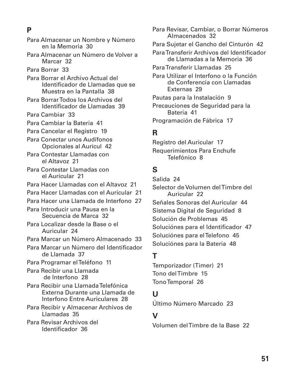 51 p | GE 21015 User Manual | Page 105 / 108