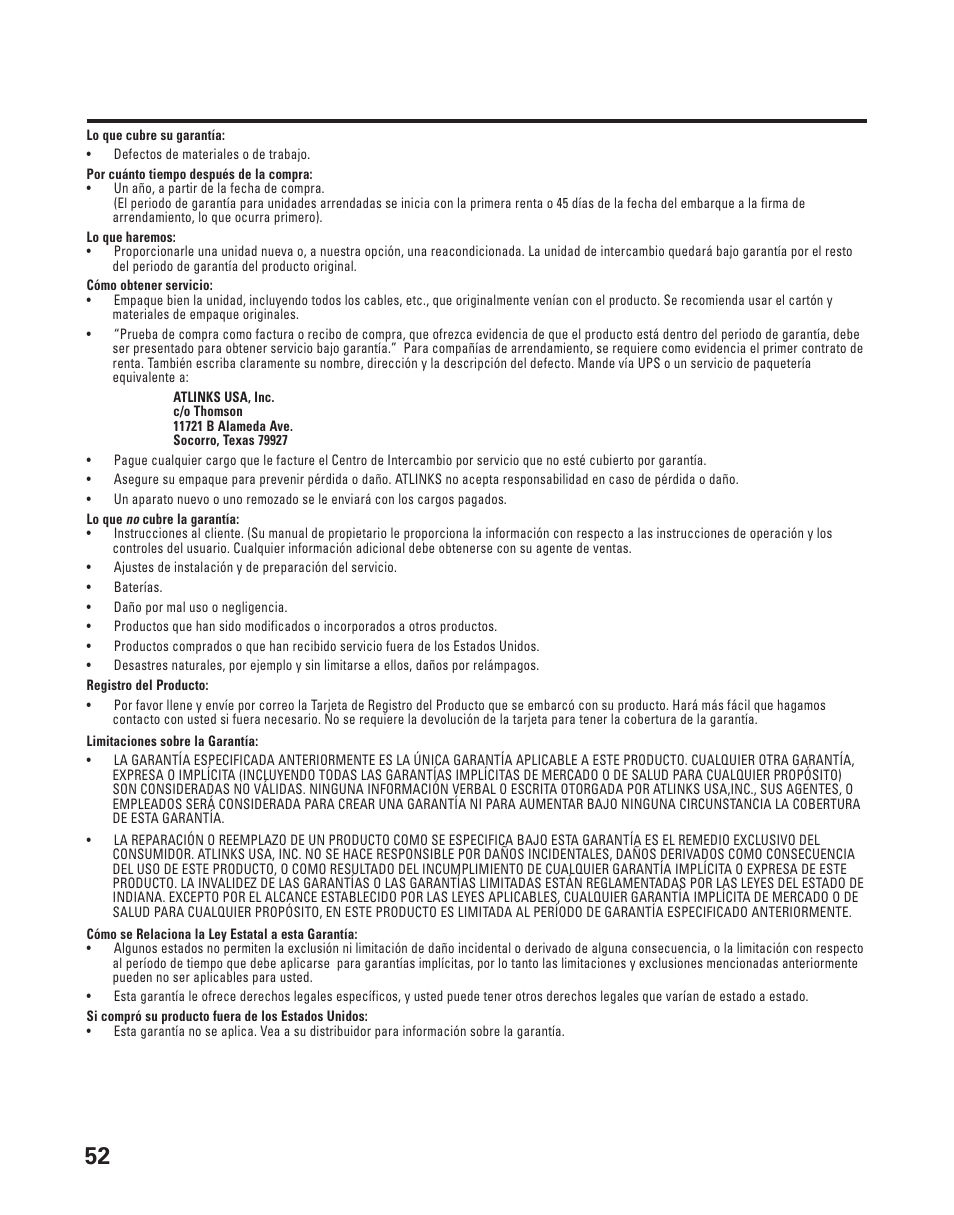 Arantía, Imitada | GE 21015 User Manual | Page 106 / 108