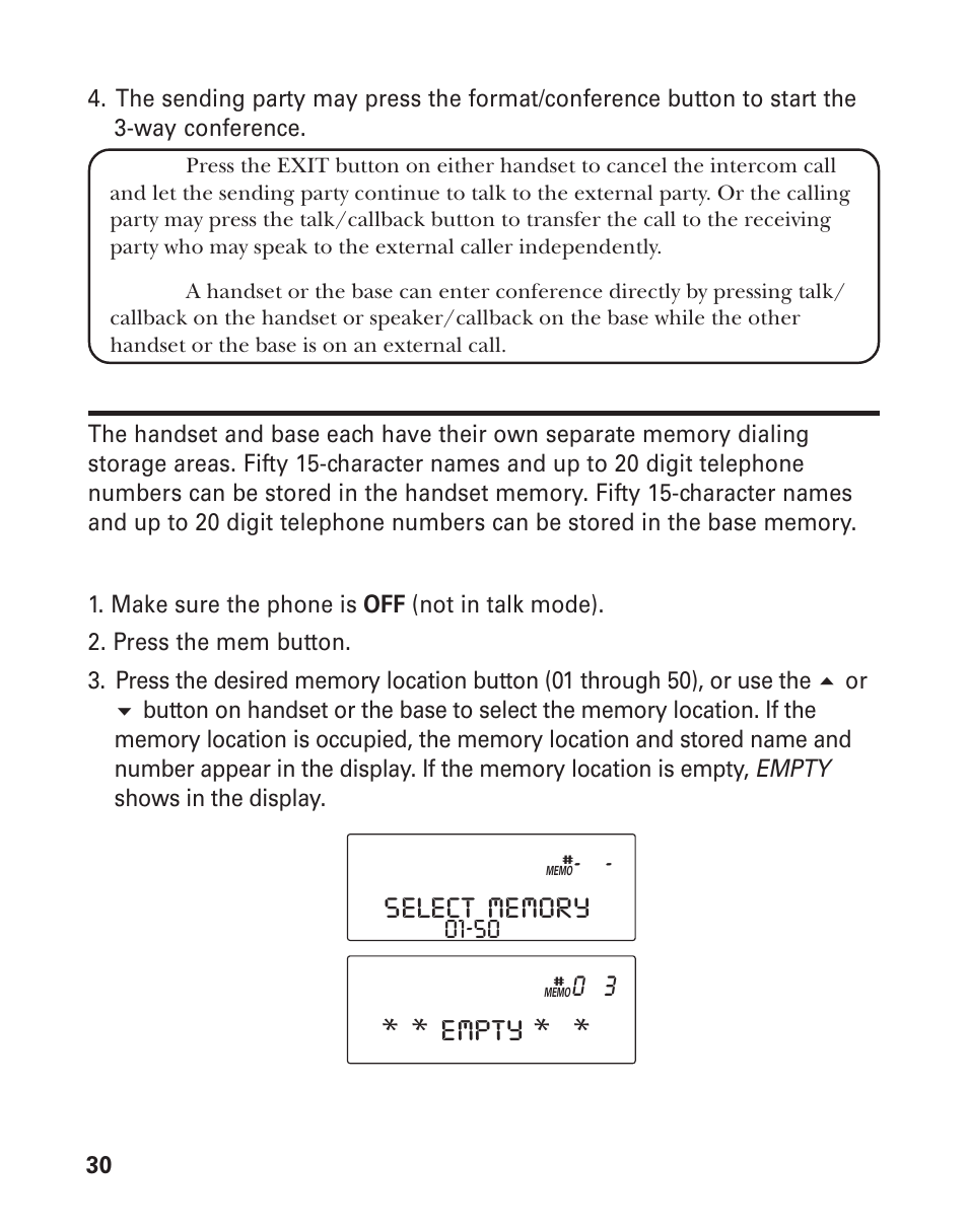 Empty | GE 21015 User Manual | Page 30 / 108