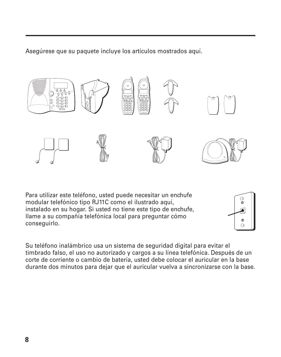 Ntes, Omenzar, Ista | Artes, Equerimientos, Nchufe, Elefónico, Istema, Igital, Eguridad | GE 21015 User Manual | Page 62 / 108