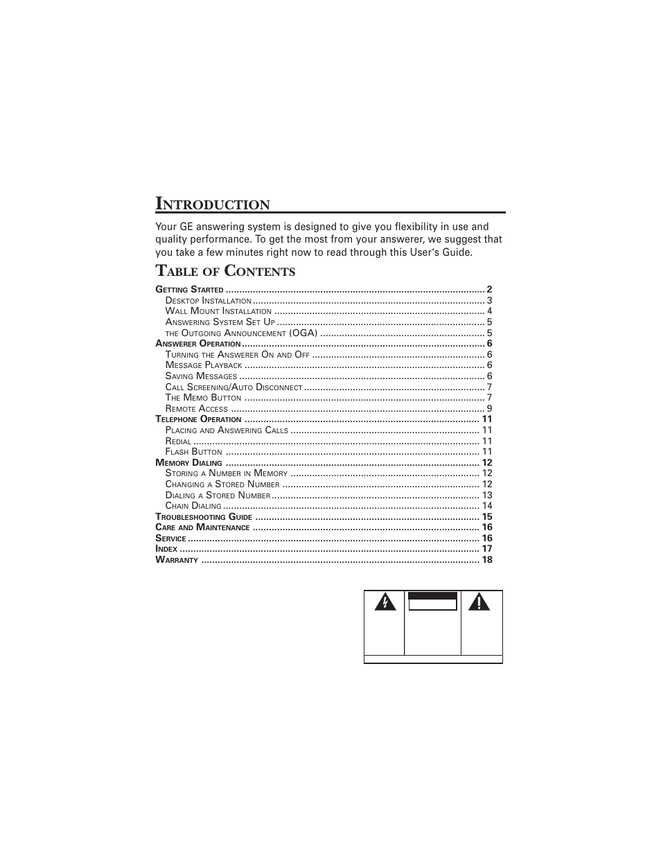 GE 2-9824 User Manual | 18 pages