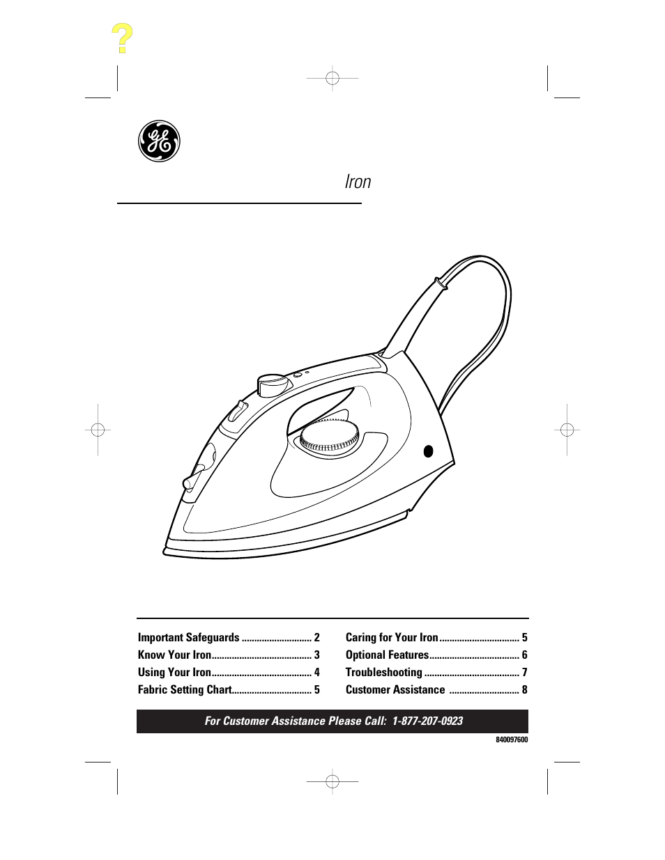 GE 840097600 User Manual | 16 pages