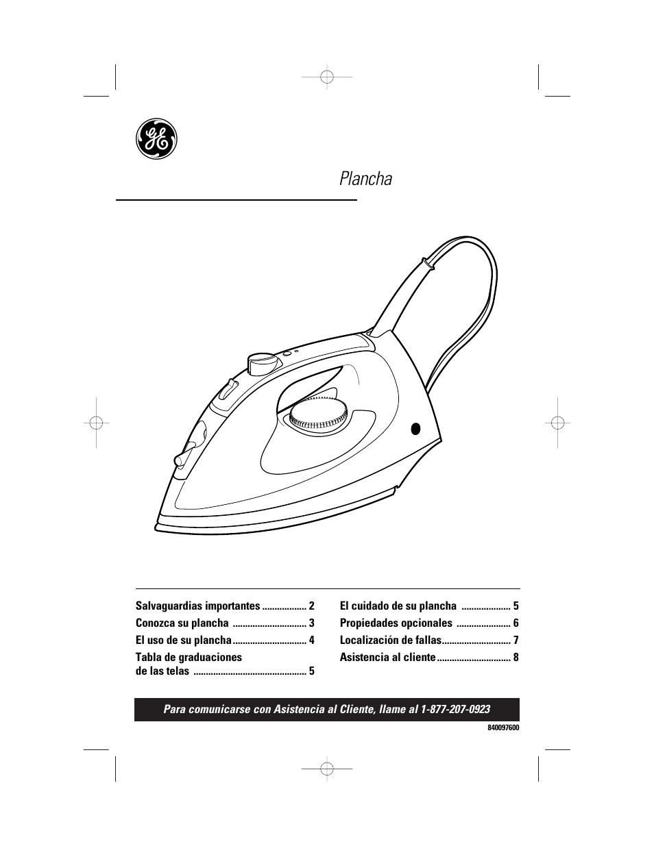 Plancha | GE 840097600 User Manual | Page 9 / 16