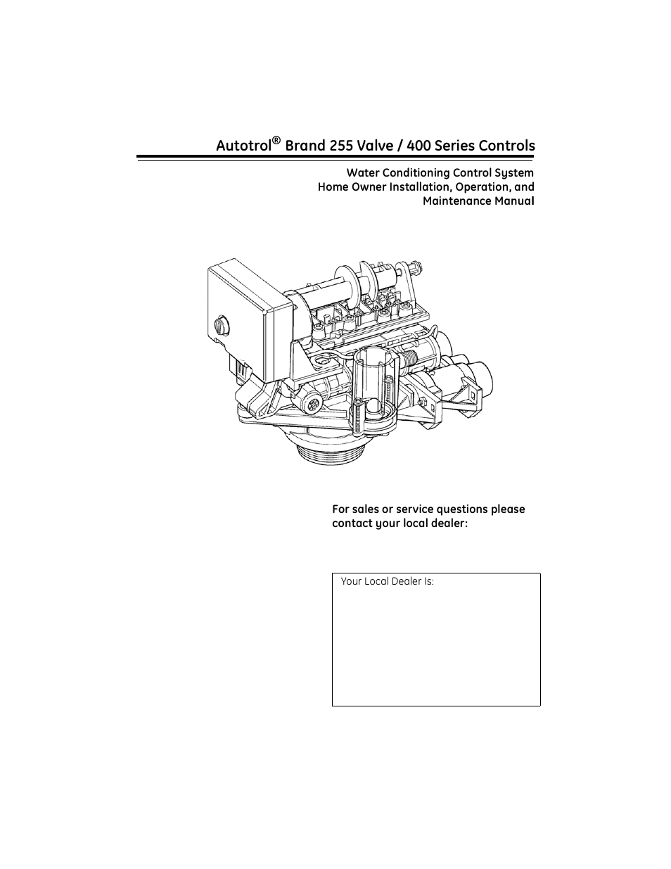 GE Autorol 255 Valve / 400 Series User Manual | 28 pages