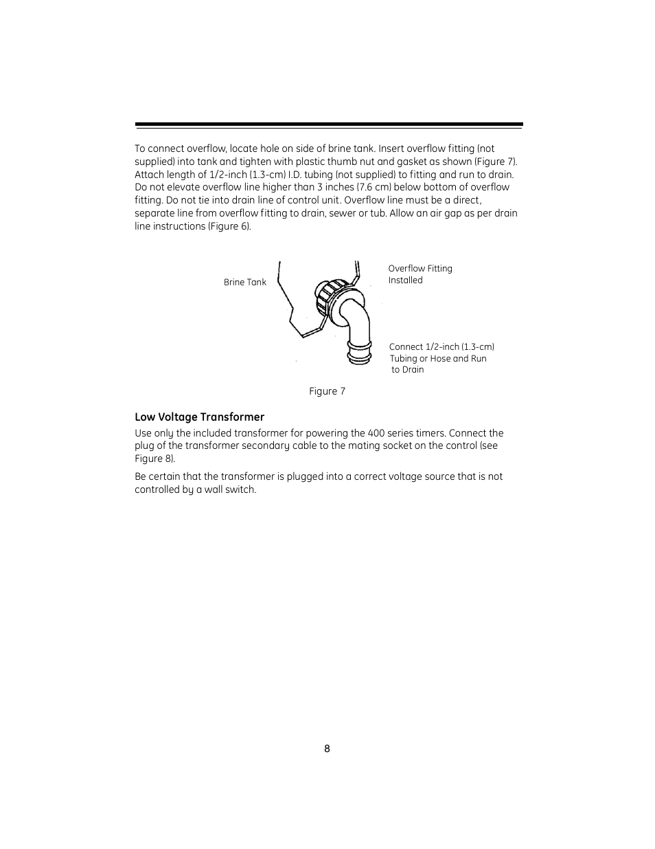 GE Autorol 255 Valve / 400 Series User Manual | Page 8 / 28