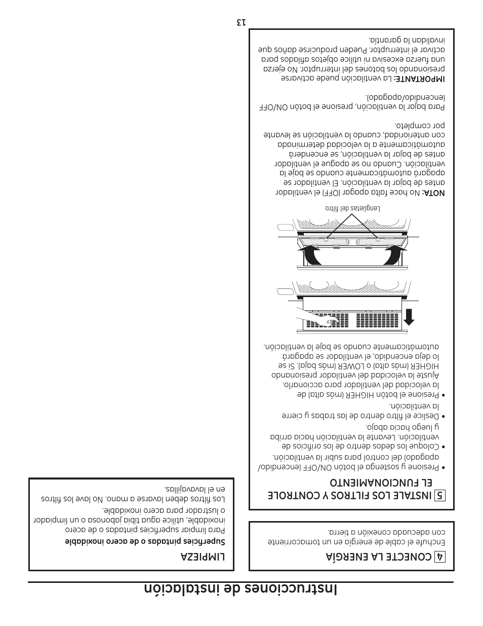 Instrucciones de instalación | GE ZVB36 User Manual | Page 20 / 32