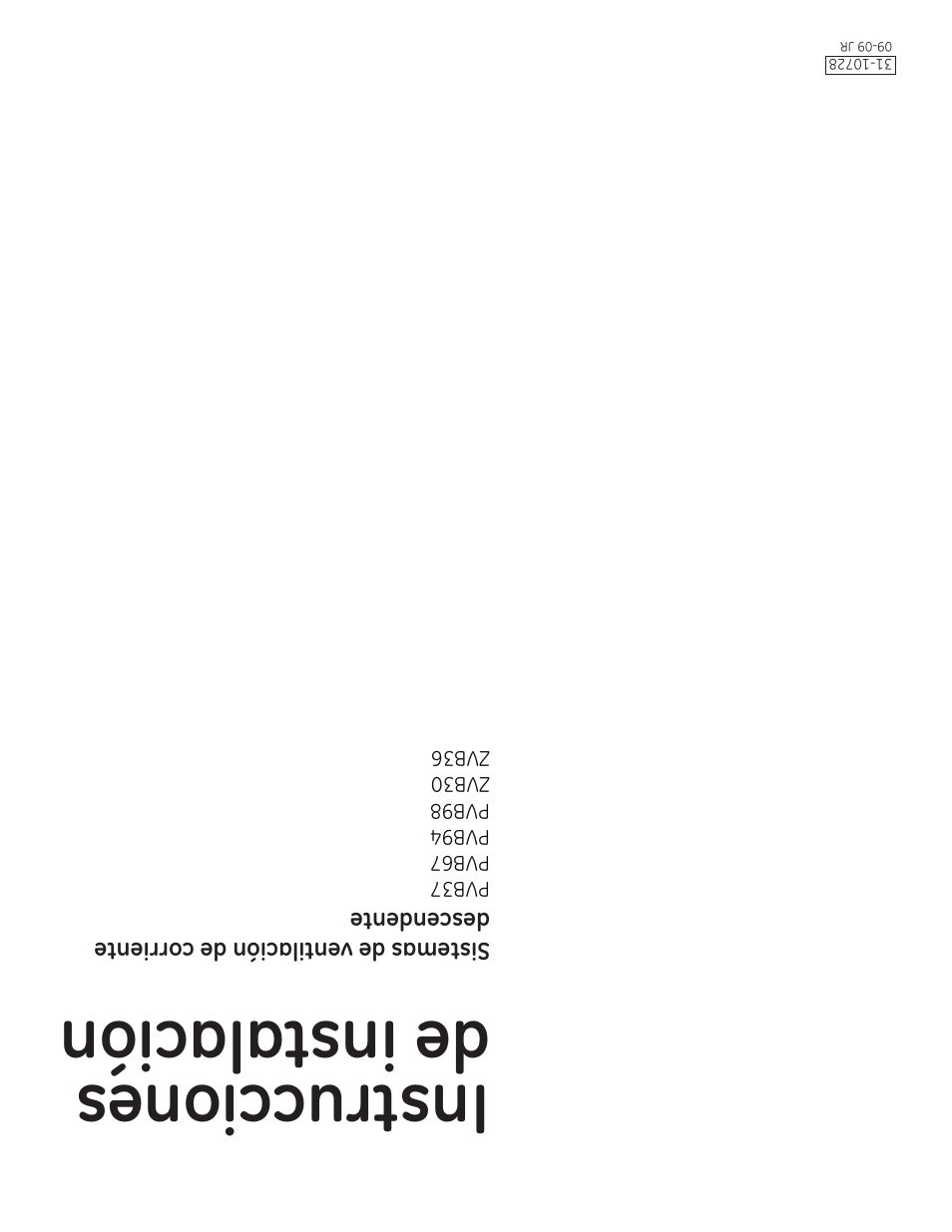 Instrucciones de instalación | GE ZVB36 User Manual | Page 32 / 32