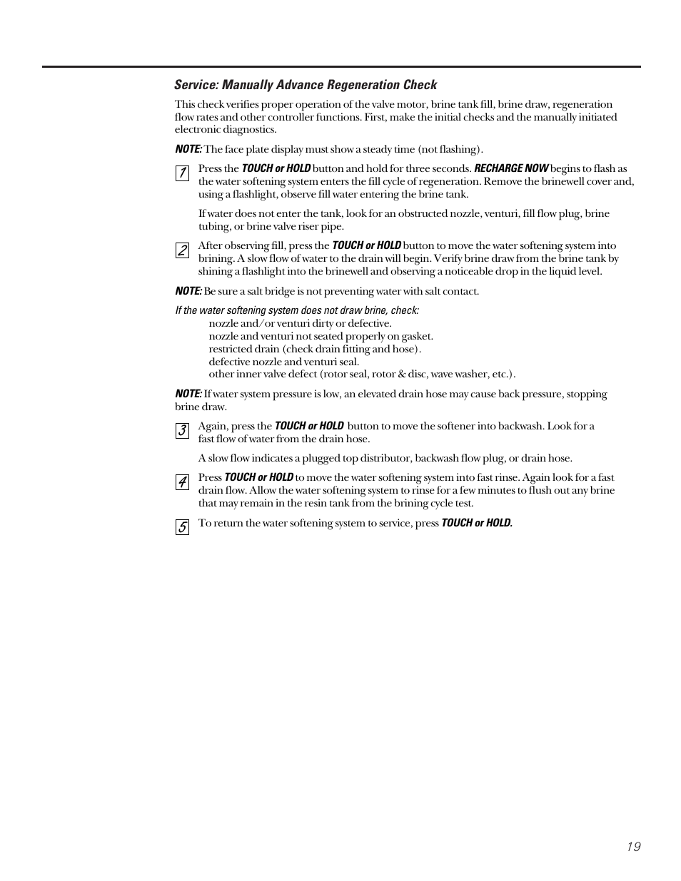 Regenerating the system, Regenerating the system , 20 | GE PROFILE PERFORMANCE SERIES PNSF39Z01 User Manual | Page 19 / 36