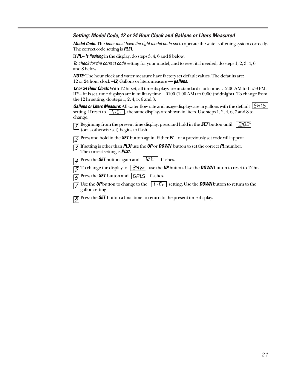 GE PROFILE PERFORMANCE SERIES PNSF39Z01 User Manual | Page 21 / 36