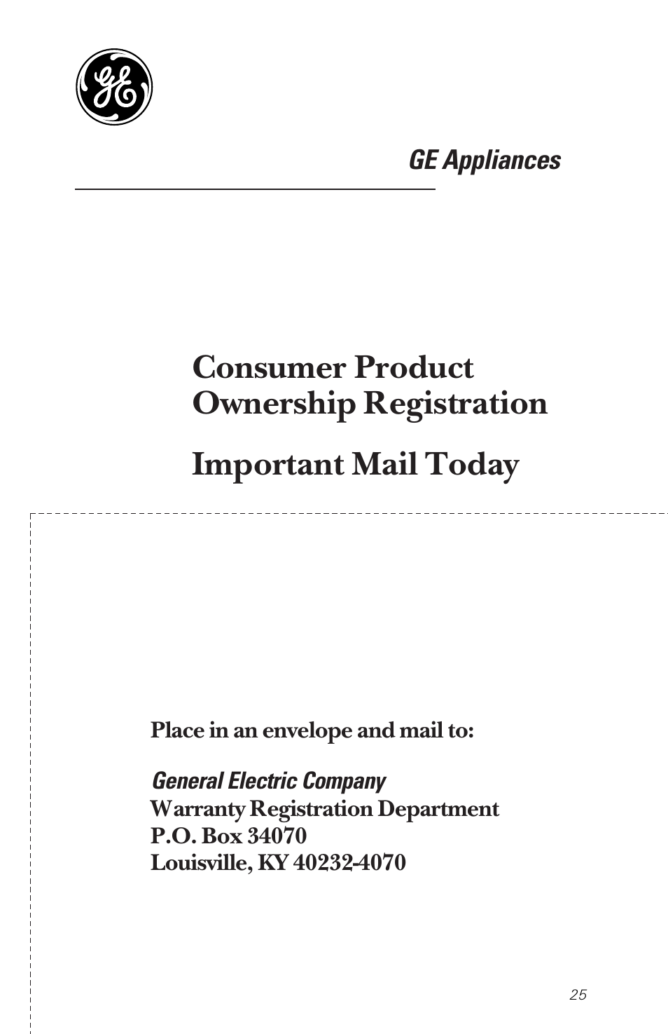 GE PNSF31Z01 User Manual | Page 25 / 28