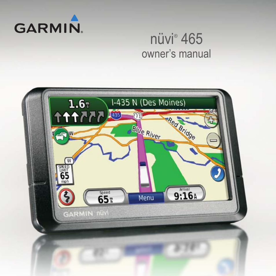 Garmin nuvi 465 User Manual | 60 pages