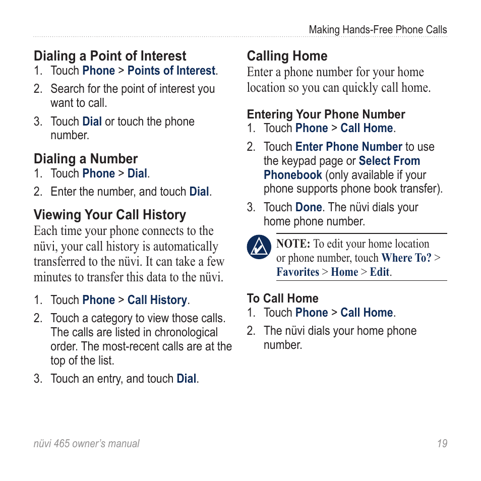 Garmin nuvi 465 User Manual | Page 25 / 60