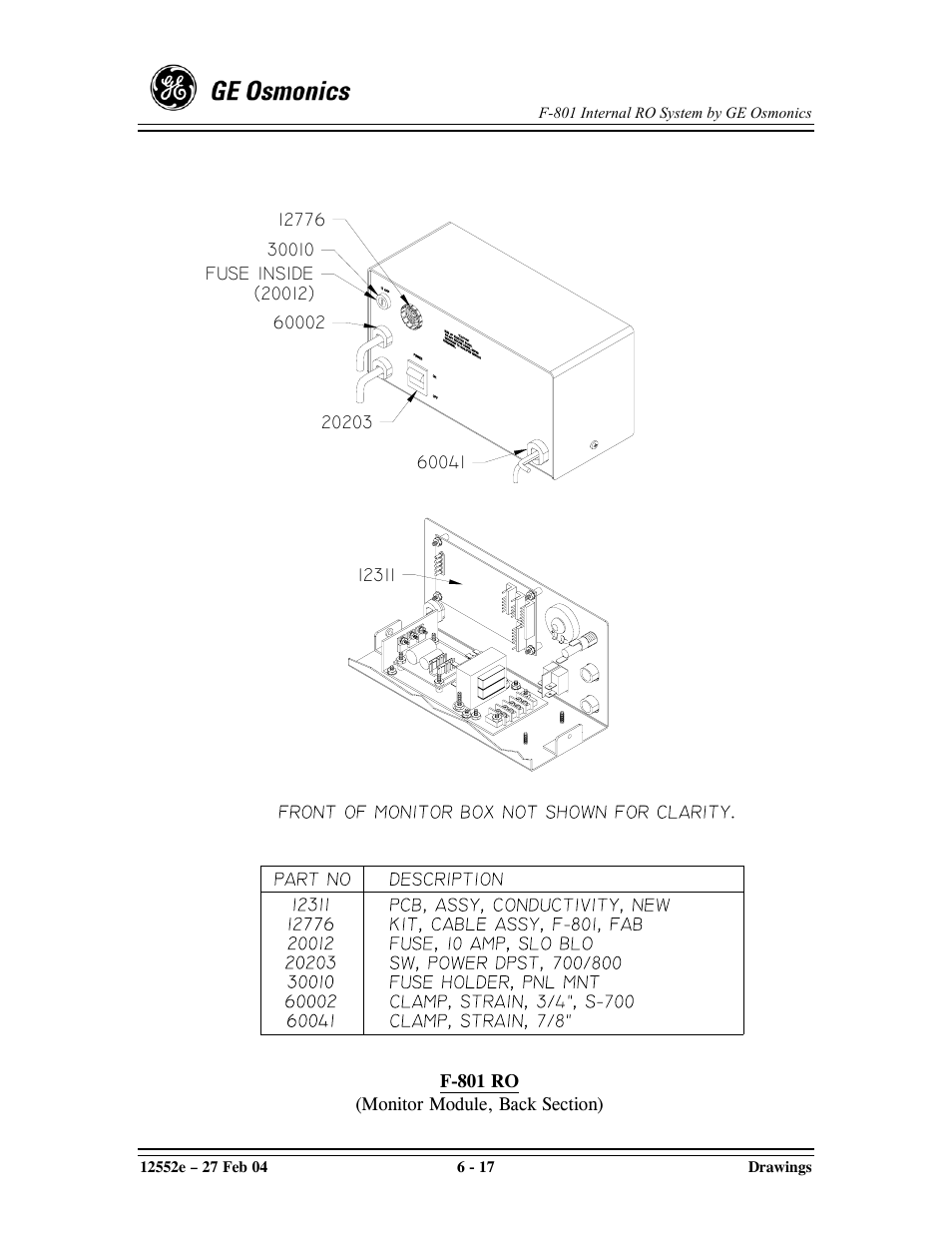 GE F-801 User Manual | Page 105 / 124