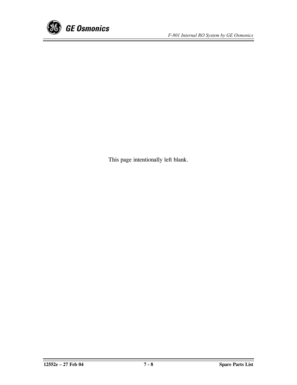 GE F-801 User Manual | Page 122 / 124