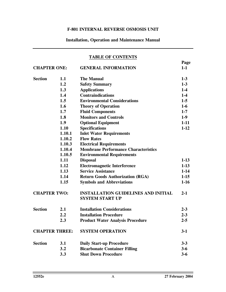 GE F-801 User Manual | Page 3 / 124